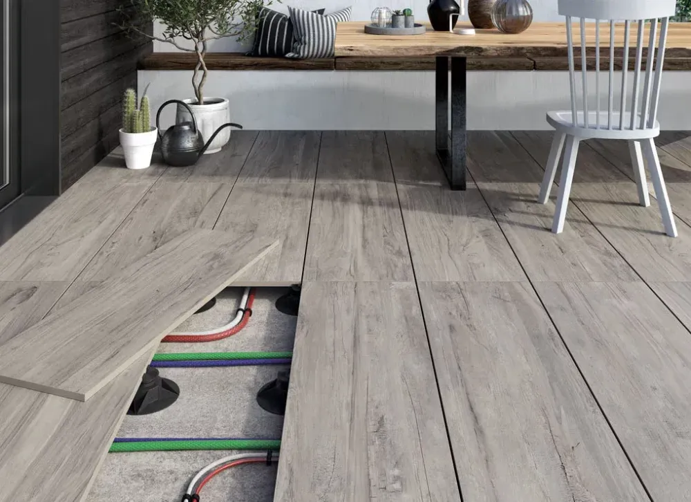 terrasse sur plots à Gradignan